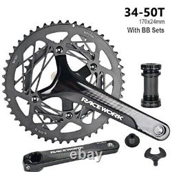 Ensembles de pédaliers de vélo de course 170mm pour vélo de route 9S 10S 11S 34/50T 39/54T