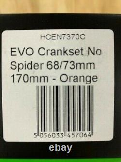 Espoir Evo Crankset Pas D'araignée 68/73mm 170mm Orange Hcen7370c (marque Nouvelle)