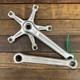 Jeu De Manivelles Campagnolo Record Vintage 144 Bcd 1981 1 Argent 170 Mm Bouclier Cercle