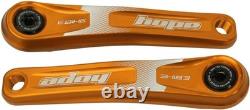 Jeu de manivelles Hope Ebike 155 mm, ISIS, décalage Specialized, orange