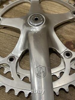 Jeu de pédalier Campagnolo vintage 170 mm Double Square Taper 7/8 vitesses 53/42