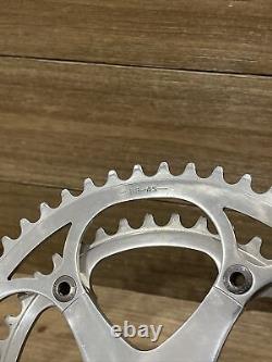 Jeu de pédalier Campagnolo vintage 170 mm Double Square Taper 7/8 vitesses 53/42