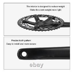 Manivelle de vélo en alliage d'aluminium 144 BCD 48T à vitesses uniques Cra ZO