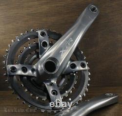 Manivelles de vélo de montagne Shimano XTR vintage 175 mm avec plateaux 44t32t22t Hollowtech