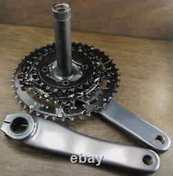 Manivelles de vélo de montagne Shimano XTR vintage 175 mm avec plateaux 44t32t22t Hollowtech