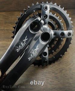Manivelles de vélo de montagne Shimano XTR vintage 175 mm avec plateaux 44t32t22t Hollowtech