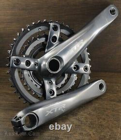 Manivelles de vélo de montagne Shimano XTR vintage 175 mm avec plateaux 44t32t22t Hollowtech