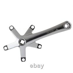 Manivelles en alliage triple, 165 mm, argent