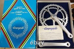 NOS/NIB Campagnolo SUPER RECORD Pédaliers 170mm 53t 42t Vintage années 1980