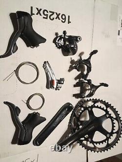 Nouveau départ Shimano 2 x 10 Ultegra SL 6600-G Ensemble de groupe gris glace 175 manivelle