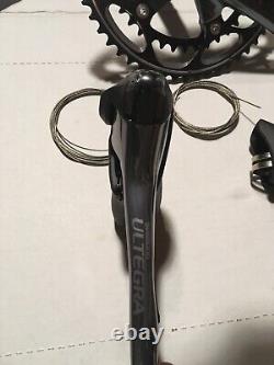 Nouveau départ Shimano 2 x 10 Ultegra SL 6600-G Ensemble de groupe gris glace 175 manivelle