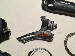 Nouveau départ Shimano 2 x 10 Ultegra SL 6600-G Ensemble de groupe gris glace 175 manivelle