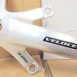 Nouveau-vieux-stock Campagnolo Veloce Ensemble de manivelles doubles (172,5 mm). Quelques traces de magasinage