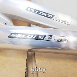 Nouveau-vieux-stock Campagnolo Veloce Ensemble de manivelles doubles (172,5 mm). Quelques traces de magasinage