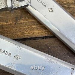Pédalier Campagnolo Record Vintage 144 BCD 1973 3 Argent 170 mm Double Course