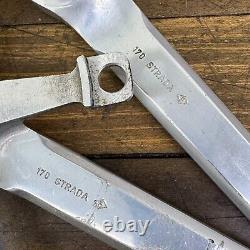 Pédalier Campagnolo Record Vintage 144 BCD 1973 3 Argent 170 mm Double Course