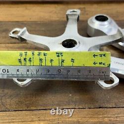 Pédalier Campagnolo Record Vintage 144 BCD 1973 3 Argent 170 mm Double Course