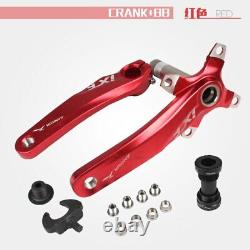 Pédalier IXF VTT / Route 104BCD 170mm Jeu de manivelles de vélo de route avec boîtier de pédalier