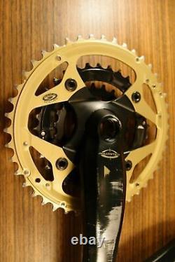 Pédalier Shimano Deore LX Mega Drive Train Gold Edition FC-M570 + boîtier de pédalier