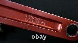 Pédalier Vintage Kooka Red Mtb Avec Boucles Real 175mm Triple Jeu De Manivelle. Royaume