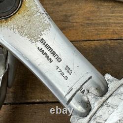 Pédalier Vintage Shimano Dura Ace AX avec Clips One Key 172,5 mm 130 BCD