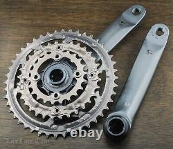 Pédalier Vintage Shimano LX 175mm 9 vitesses VTT 44t/32t/22t Plateaux Vélo de montagne MTB