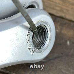 Pédalier Vintage Suntour Superbe Argent 170 mm 144 BCD Double Course 9/16 80s A2