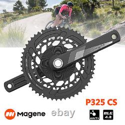 Pour Shimano Magene P325 CS Power Meter Crank set Chainring 167.5mm 50/34/52/36T