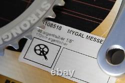 STRONGLIGHT MYGAL Messenger 130 BCD 46T TRACK CRANK SET Article d'affichage de pédalier de piste de 170 mm