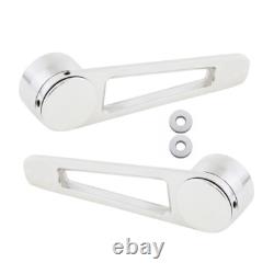 Set de manivelles de fenêtre et de poignées de porte universelles en chrome poli (2 de chaque inclus) C10