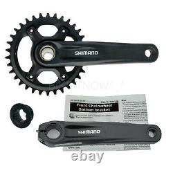 Shimano 1x12 Speed Fc-mt610 175mm, 30/32/34t Vtt Bike Bicycle Crank Set Black