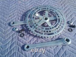 Shimano Dura Ace pédalier 1ère génération plateaux 52/39 très poli 170mm