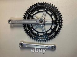 Shimano Dura Ace pédalier 1ère génération plateaux 53/42 Argent 170mm