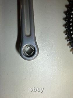 Shimano Dura Ace pédalier 1ère génération plateaux 53/42 Argent 170mm