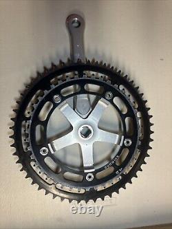 Shimano Dura Ace pédalier 1ère génération plateaux 53/42 Argent 170mm