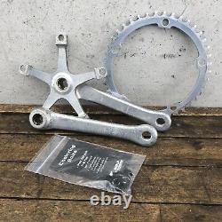 Sugino Crank Set M-type 170mm Square Taper Old School Bmx New Chain Ring Bolts