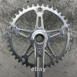 Sugino Old School Bmx Cran Set 70s Mighty S Crown 171 Wolf Dent Red Bolts