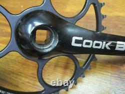 Vintage Cook Bros Racing 175l 35t Carré Taper Crank Set Black