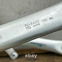 Vintage Shimano Crank Set 170 MM 130 Bcd Fc-6400 Road Bike Tri Color Road Bike