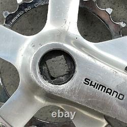 Vintage Shimano Deore Xt Crank Set Fc-m730 175 MM Montagne Mtb M730 24t 36t 46t