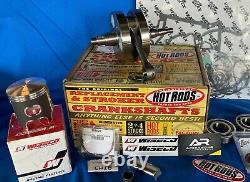 YZ250 2003-2024 HOTRODS WISECO Kit de reconstruction complet du haut et du bas avec piston et vilebrequin
